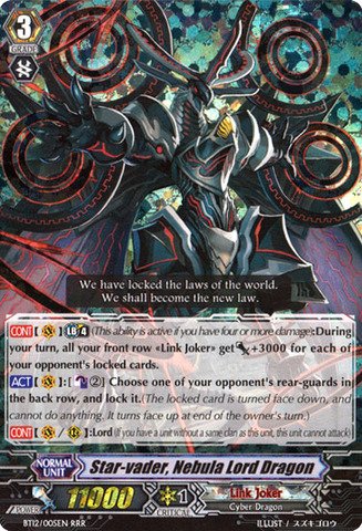 Cardfight!! Vanguard TCG - Star-vader, Nebula Lord Dragon (BT12/005EN) - Binding Force of the Black Rings