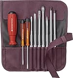 PB SWISS TOOLS 8218BO 差替式ドライバーセット 9本組 ボルドー