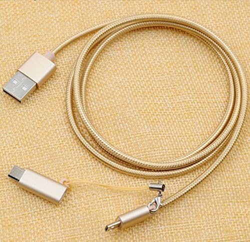 2in1 Iphone/samsung Fast Charging Usb Cable Cord Nylon Braided for Iphone 5 5c 5s 6 6s Plus Samsung Ipod Touch