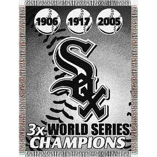 MLB Chicago White Sox 48-Inch-by-60-Inch Commemorative Acrylic Tapestry Throw