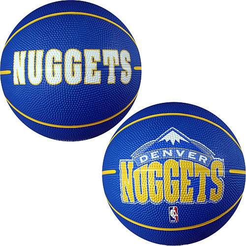 Spalding Denver Nuggets Mini Rubber Basketball