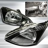 00-04 Ford Focus Headlights JDM Black
