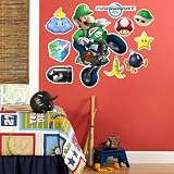 Mario Kart Wii Luigi Giant Wall Decal Party Supplies