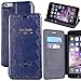 iPhone 6S Plus Case,iPhone 6 Plus Case,[5.5inch],by Ailun,Wallet Case,Card Holder Case,Stand Feature,Magic Book Case,Flip Cover Case[Blue]