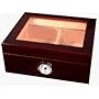 The Prot�g� 25-50 Cigar Glass Top Humidor