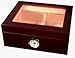 The Prot&eacute;g&eacute; 25-50 Cigar Glass Top Humidor