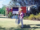 Outdoor Living : AUSTRAL FOLDAWAY 51 ROTARY WASHING LINE - Green