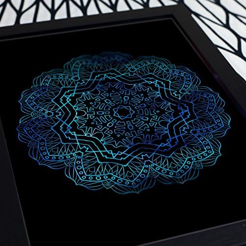 Mandala Art Print in Blue