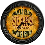 Sears 's Tonic Wonder Remedy Black Cascading Pub Style Wall Clock