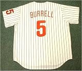 PAT BURRELL Philadelphia Phillies Majestic Home Baseball Jersey, LARGE
