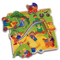 CHELONA City Peg Puzzle - Playground