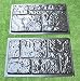 Betonex Sold 2 pcs PLASTIK MOLD CONCRETE PLASTER WALL STONE TILES FOR FORMS WALL #W24