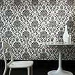 Graham and Brown 17153 Elizabeth Wallpaper, Black and White