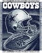 Dallas Cowboys Spiral Series Jacquard Throw Blanket - NFL Football Fan Shop Sports Team Merchandise