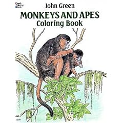 Monkeys and Apes Coloring Book (Dover Pictorial Archive)