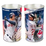 CLEVELAND INDIANS OFFICIAL LOGO WASTEBASKET