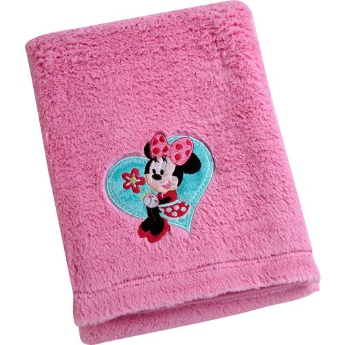 Disney Baby Minnie Mouse Cuddle Plush Blanket Disney Baby Bedding New