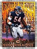 Brian Urlacher #54 Chicago Bears NFL Woven Tapestry Throw Blanket (48