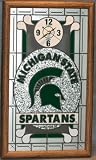 Michigan State Stained Glass Wall Clock