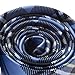 TopTie Unisex Black and Light Blue Plaid Skinny 2