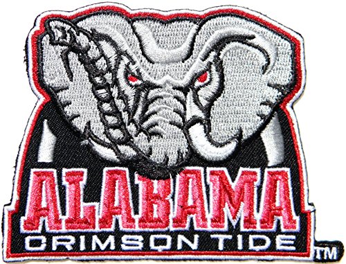 ALABAMA CRIMSON TIDE NCAA Logo Sign Patch University Iron on Applique Embroidered T shirt Jacket Costume Gift BY SURAPAN