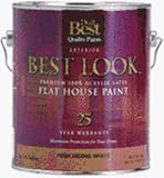 - W35W00850-16 Best Look Latex Flat 100% Acrylic House Paint