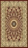 Traditional Area Rug, Elegance Collection, 6'x9' Red