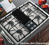 Kitchen & Housewares : GE Profile PGP990 Built-In Downdraft Gas Modular Cooktop