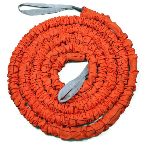 Stroops MMA 20 ft. The Beast Battle Rope 150 lbs. Slastix with Orange Fabric Loops