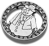 Wilton Armetale Snowman with Snowflake Trivet