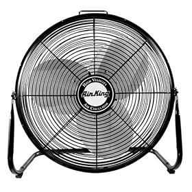Air King 18-Inch 3,190 CFM 3-Speed Pivoting Floor Fan #9218