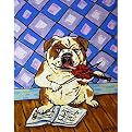 Bulldog on the Violin - 13x16"