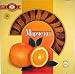 "ORANGE SHARES" (Marmelade) "UKRAINE", Packaged on Plastic Tray in Cardboard Carton, 265g. "Biskvit Shokolad"