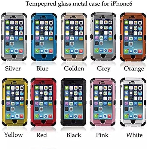 Hard Metal Corning Gorilla Glass Shockproof/Dustproof/Waterproof Cover Case For iphone 6 4.7 inch