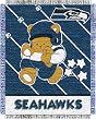 Seattle Seahawks Woven Baby Blanket Throw - NFL Football Fan Shop Sports Team Merchandise
