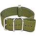 Da Luca Ballistic Nylon Military Watch Strap - Olive (Matte Buckle) : 22mm