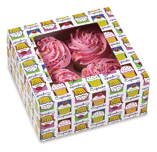 Wilton 4-Cupcake Box 3-Pack: Cupcake Heaven