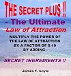 THE SECRET PLUS - THE ULTIMATE LAW OF ATTRACTION; Multiply the power of the Law of Attraction by a factor of 5-10 by adding SECRET INGREDIENTS!