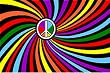 Rainbow Peace Flag Polyester 3 ft. x 5 ft.