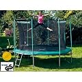 Hudora Trampolin 426 cm mit Sicherheitsnetz und Leiter Modell 2011