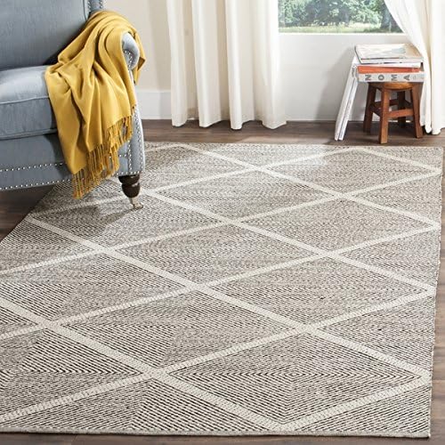 Safavieh Hand-Woven Montauk Flatweave Black Cotton Rug (6' x 9')