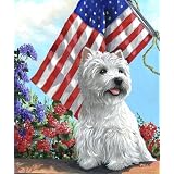 West Highland White Terrier USA Garden 
