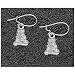 Logo Art Alabama Crimson Tide Sterling Silver Team Font 3/8 Dangle Earrings