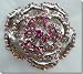 Two-Toned Pink Crystals Rose Pin BROOCH,PIN B1W43