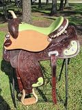 Western Barrel Racing Pleasure Trail Leather Saddle