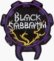 Black Sabbath - Purple, Yellow, Black & White Logo - Embroidered Iron On or Sew On Patch