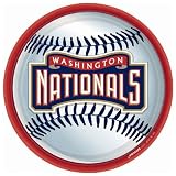 Lets Party By Amscan Washington Nationals Baseball Round Dinner Plates