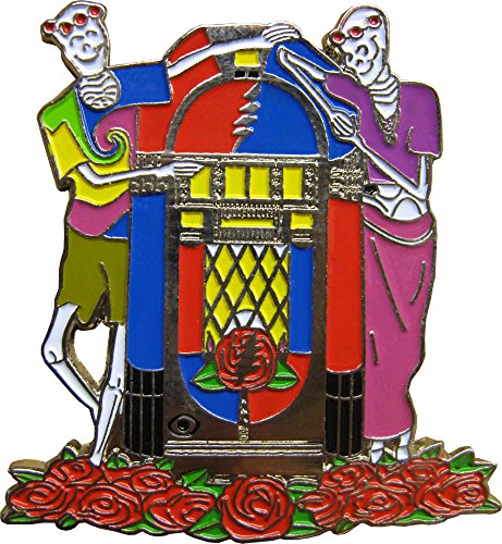 Hippie Skeletons - Leaning On Jukebox - Enamel Pin