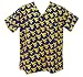 West Virginia University WVU Logo Mountaineers Scrub Top Shirt-Size MED- 100% Natural...