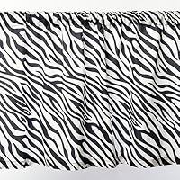 Sin in Linen Zebra Stripe Curtain Valance, 35 by 19-Inch